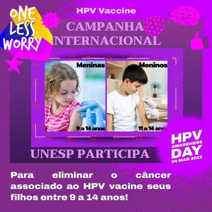 Foto 2 de 2 — Faculdade de Ciências Farmacêuticas da UNESP de Araraquara participa da Campanha Internacional contra o HPV